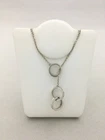 TIFFANY & Co. 1837 Triple Interlocking Lariat Necklace, Silver