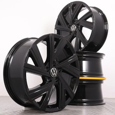 Alufelgen 18 Zoll VW Golf 8 VIII CD Original Felgen schwarz Bergamo 5H0601025AE