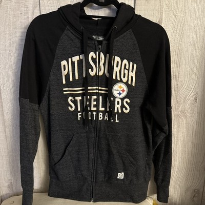 New Era Women's Pittsburgh Steelers Tri-Blend Fleece Sweatshirt NFL FOOTBALL 