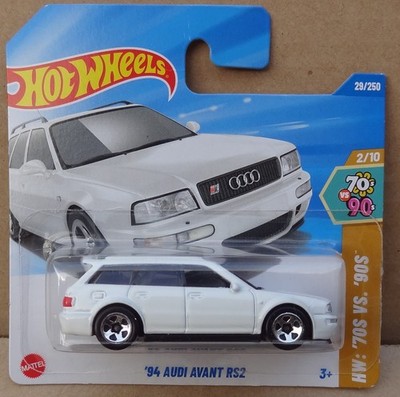 Hot Wheels 2025 - '94 Audi Avant RS2 Wagon - gloss white - HW 70s vs 90s