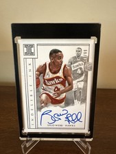 Spud Webb 2017 NBA Panini Impeccable Indelible Ink Auto 67/99