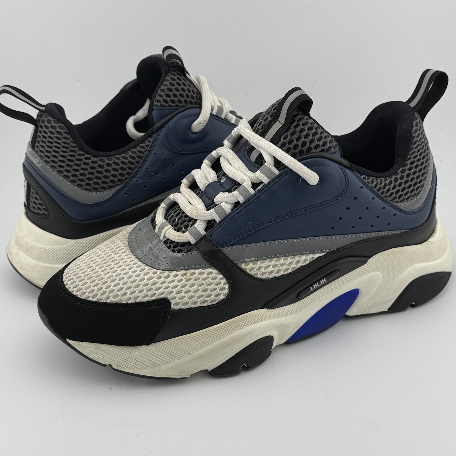 Dior B22 Blue Black Sneakers 39 Used No Box No Insoles 21CLS