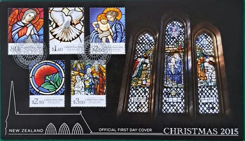 2015 Christmas New Zealand First Day Cover Stamp Set unaddressed