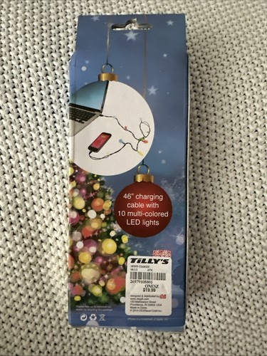 Merry Charger lED Charging 46” Cable For iPhone 6/6 Plus New DCI Lights Up - Picture 2 of 4