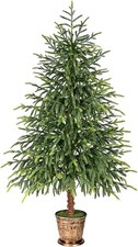 4FT Norfolk Pine Tree with Pot - Christmas Real Touch PE 4ft, 1pcs
