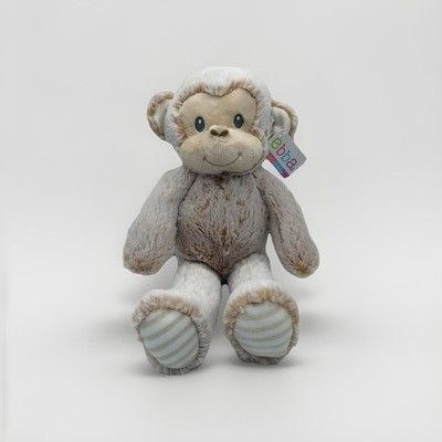 Ebba Cuddler Marlow Monkey Plush 13 Inch Super Soft Tan Brown Stuffed Animal NWT