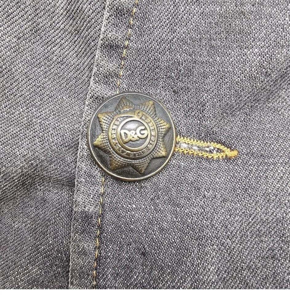 Dolce & Gabbana D&G Chaqueta Blazer Abrigo Denim Talla L Foto 4 de 4