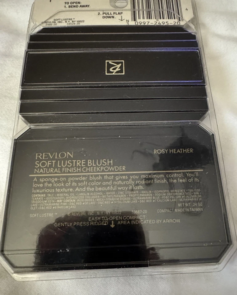 Revlon Soft Lustre Blush Rosy Heather Vintage 90s Compact NIB Discontinued - Image 2 of 2