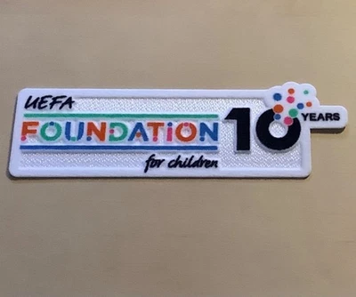 SPORTING ID 10 Years Uefa Foundation Patch Matchworn Size für DFB Bayern BVB Trikot 2025/26