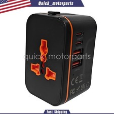 International Universal Travel Adapter 4 USB Ports Converter Plug Fast Charge