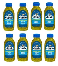 8 Pack Vlasic No Sugar Added Sweet Relish, 9 fl oz Squeezable Bottles | Zero Cal