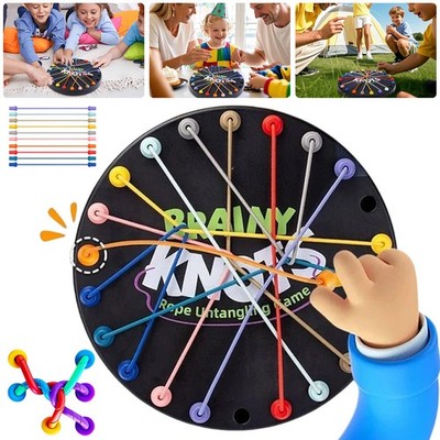 Brainy Knots Spiel, Knoten Logik Spiel, Knoten-logikspiel für Kinder ab 3 Jahren