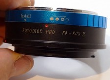 Fotodiox PRO Canon FD Lens to EOS R Mirroless 6 7 camera adapter plain 