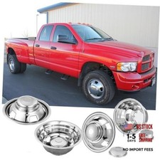 17" Screw on Polished Dually Wheel Simulators for 2003 17" 8 Lug 5-Vent Holes