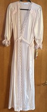 VTG Lorraine Pink Long Sleeved, Lacy Nightgown Women  s S , NWT