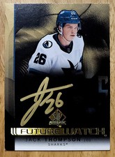 Upper Deck SP Authentic 2024-25 Jack Thompson Future Watch Auto Black Rare