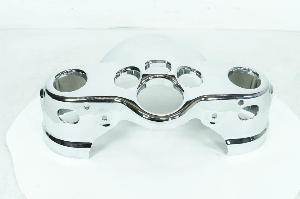 Harley Dyna Switchback 2013 OEM góndola superior delantera panel de cubierta de faros cromado Foto 2 de 4