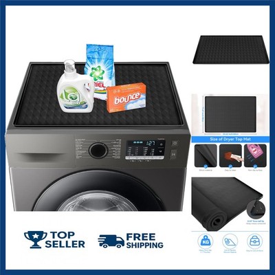 Washer and Dryer Top Protector Mat,23.6  x 19.7'' Silicone Rubber Mat for Laud...