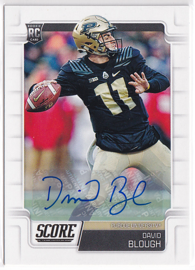 2019 Score Rookies Signatures #344 David Blough RC