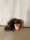 1960's Vintage Barbie Brunette Head ONLY Mattel Doll Rooted Eyelashes