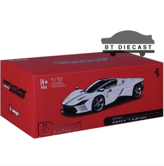 BBURAGO ПОДПИСЬ СЕРИИ FERRARI DAYTONA SP3 1/18 ЛИТАЯ МОДЕЛЬ КРАСНЫЙ 18-16912 - Изображение 4 из 4