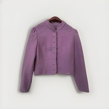 Geiger Tyrol Austrian Wool Jacket Tailored Lavender Purple Sz