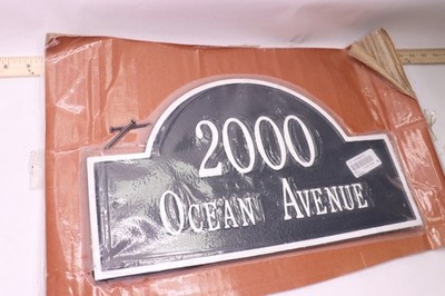 Vintage Address Wall Mount 2000 Ocean Avenue - New In Package