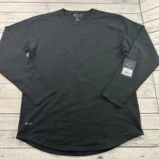 NEW BYLT Drop Cut Lux Long Sleeve Shirt Men's XL Black