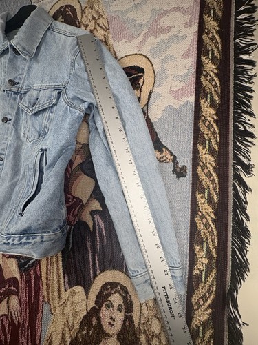 80s Vintage Levi's Trucker Jacket Mens 42R Blue Denim Made In USA 70506-0214 - Picture 4 of 8