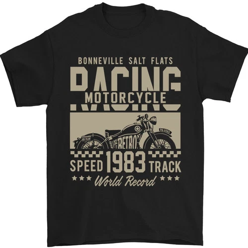 Bonneville Salt Flats Motorcycle Biker Mens T-Shirt - product listing photo
