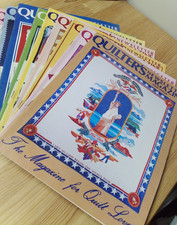 Lot of 10 Quilter's Newsletter Magazine Complete 1986 Run