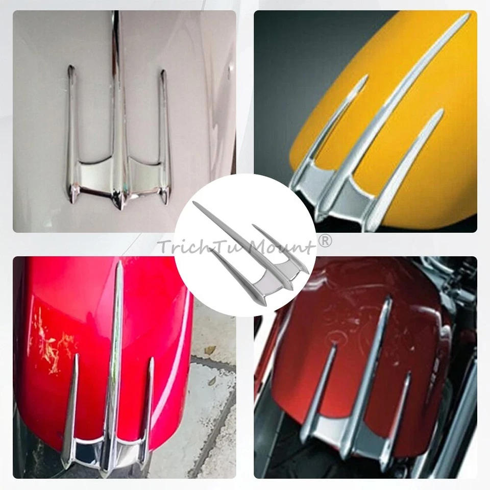 Guardabarros delantero cromado para motocicleta Honda Goldwing GL1800 2001-2014 Foto 3 de 4