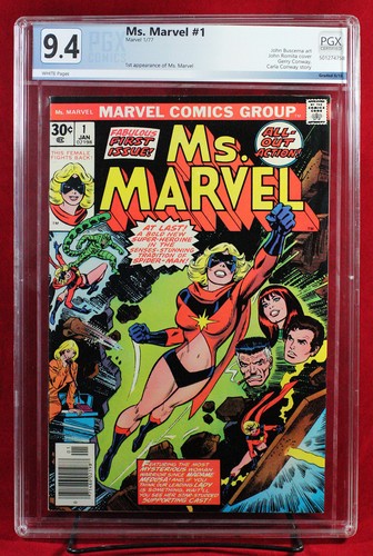 MS. MARVEL #1 PGX 9.4 NM Near Mint -  Hot book!  FIRST MS. MARVEL!!! +CGC!!!