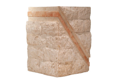 1980 s PostModern Tessellated Mactan Table Stone Magnussen Ponte plant Pink