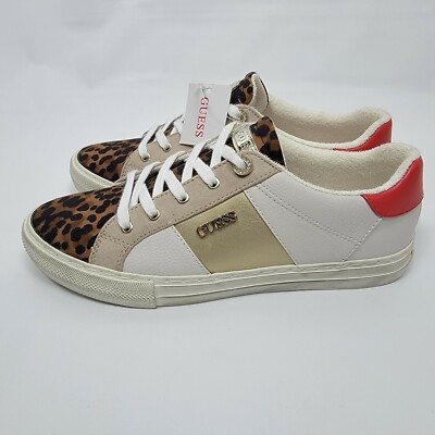Guess Loven Men's White Animalprint Fashion Comfort Sneaker Casual Shoes Sz  11M