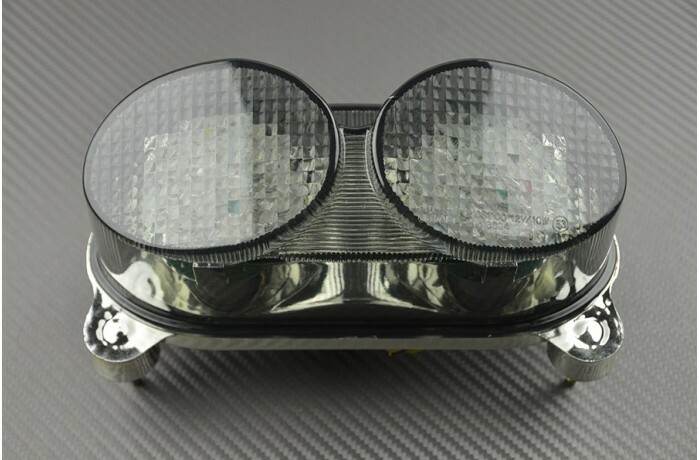 Feu arrière LED fumé avec clignotants intégrés haute visibilité pour Kawasaki ZX6R