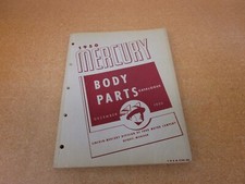 1950 Mercury Car Body Parts Catalog Book Manual Sedan Coupe Convertible