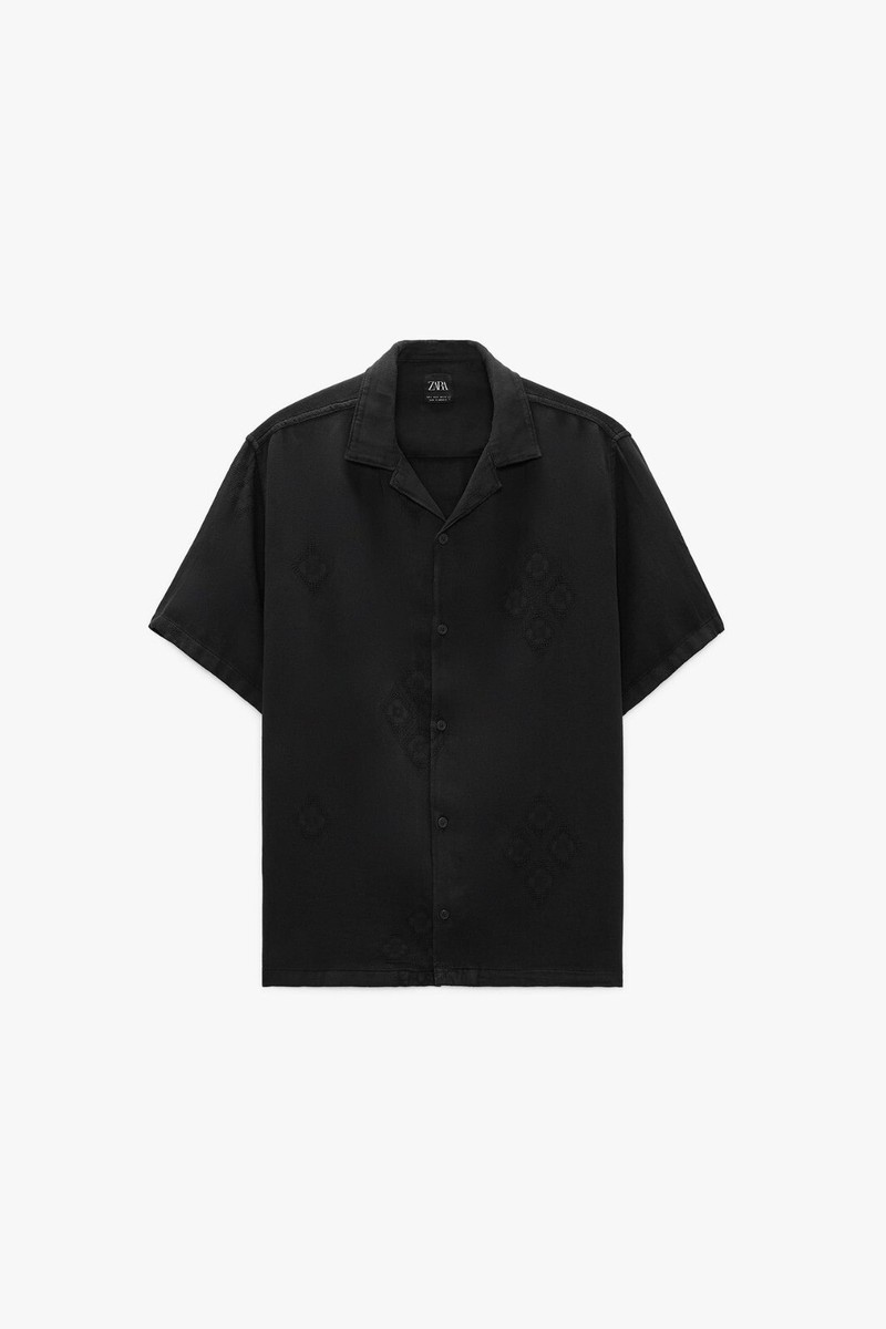 ZARA JACQUARD SHIRT - L | eBay