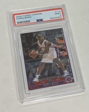 Chris Bosh Toronto Raptors 2004 Topps Chrome # 114 Rookie Card PSA 9 Mint!