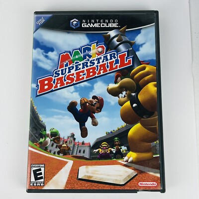 Nintendo Gamecube Mario Superstar Baseball Disc & Case *READ*