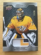 2023-24 Upper Deck Pekka Rinne Engrained Ebony Memorabilia Game Used  17/25