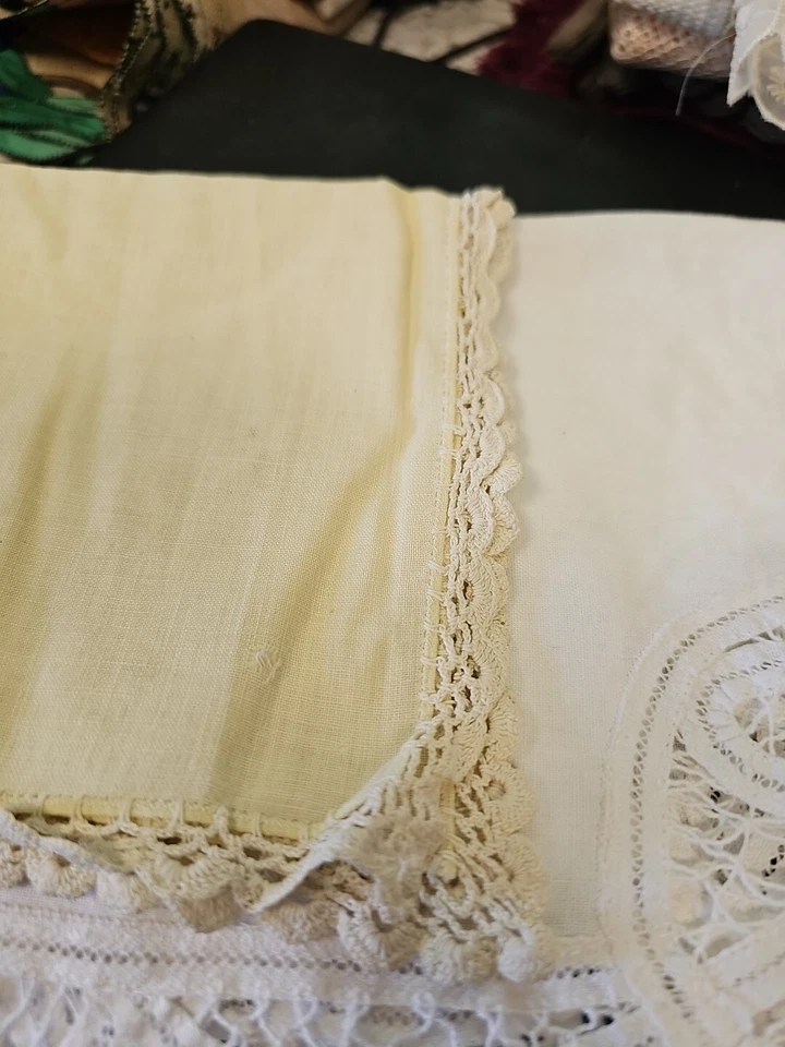 Cutter Craft лот из 11 крючком края / кружева / бахромы / шелк / Plaids/плетеный винтажный - Изображение 4 из 4