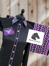 Western Showmanship Horsemanship Pleasure Show Shirt and Matching Show pad 34x40