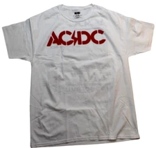 AC/DC Men's High Voltage Album And Song Titles Front Back Design Shirt New Large