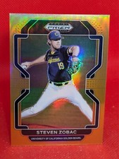 2022 Panini Prizm Draft Picks Neon Orange 6/50 Steven Zobac #PDP115