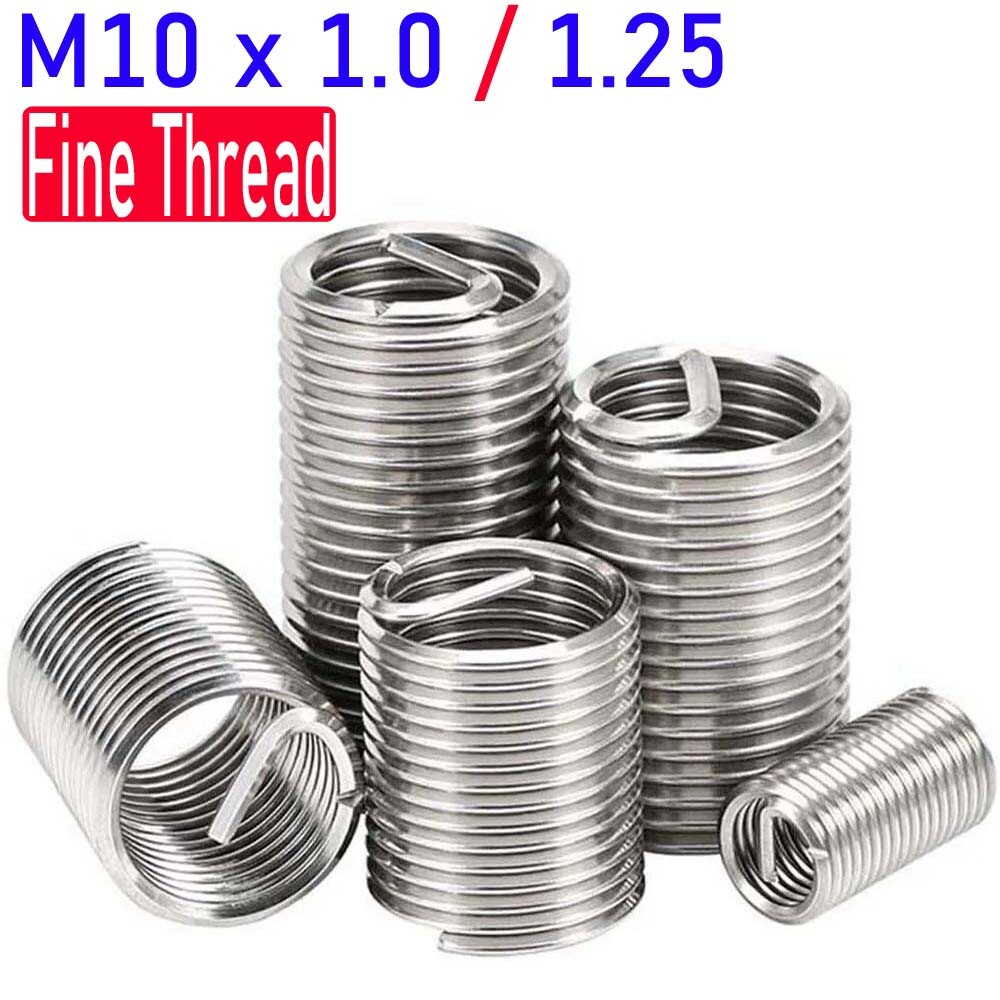 304 Stainless Steel Helicoil Thread Insert Kit - Fine Thread Metric Repair Inserts 3 thumbnail image