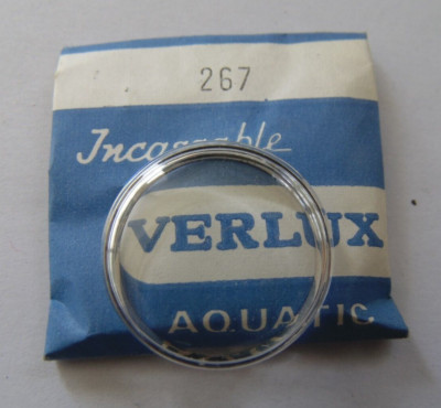 VERRE MONTRE PLONGÉE BAGUE CHROMÉE AQUATIC VERLUX DIAMETRE 23