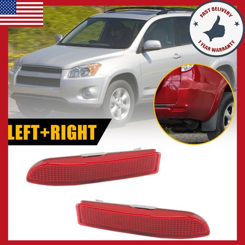 2PCS Rear Bumper Reflector Light For 2012 Base Toyota RAV4 Limited EV Waterproof