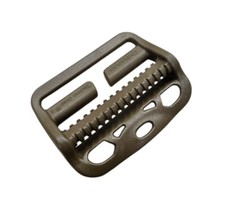 10 Pack 2  Inch 50mm Curved Split Bar Ladder Lock Slider Buckles in Coyote Brown