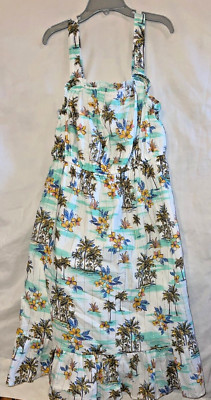 EPIC THREADS GIRLS HAWIIAN ALOHA SUNDRESS SIZE L (10/12)  SPRING SUMMER BEACH